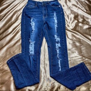 Fashion Nova Adrial Distressed Jeans
